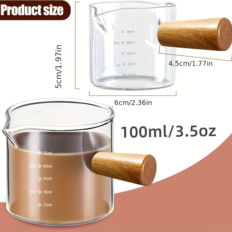 Double Pour Spout Heat Resista - Espresso Shot Glass ulasan dan harga