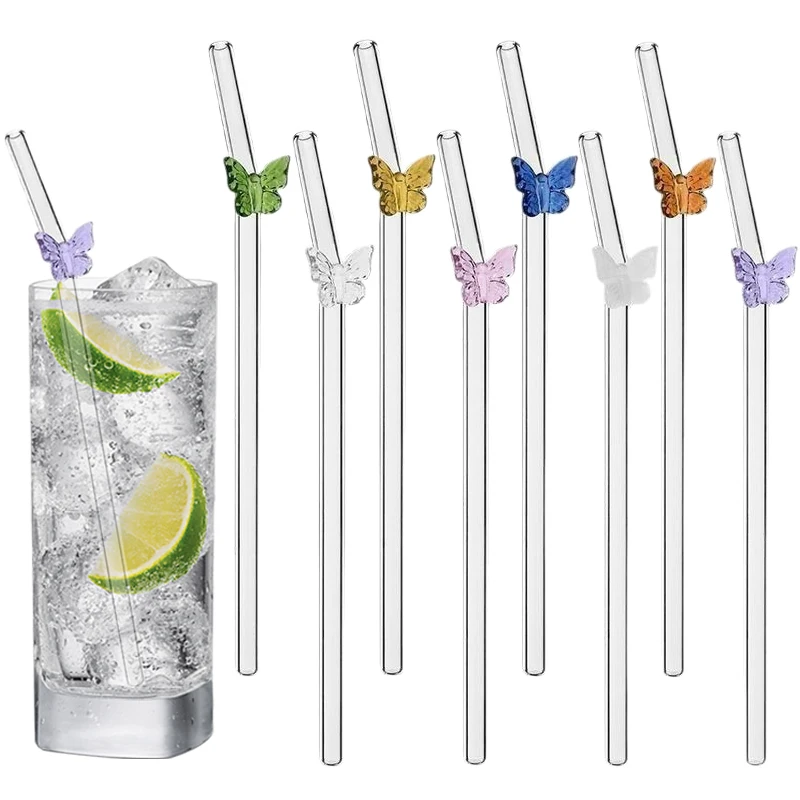 4Pcs Reusable Bow Glass Straws - Espresso Shot Glass ulasan dan harga