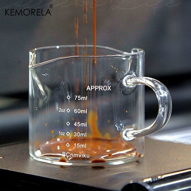 75/150ML Glass Measuring Cup W - Espresso Shot Glass ulasan dan harga