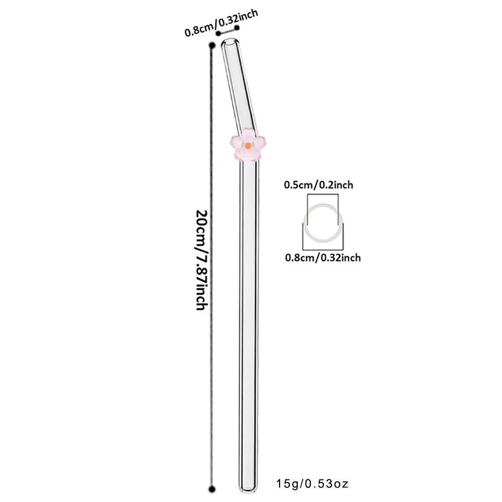 6Pcs Flower Drinking Straw Set - Espresso Shot Glass ulasan dan harga