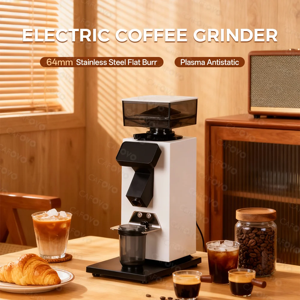 CAFOVO G964F Time-Based Dosing - Coffee Grinder Burr Flat ulasan dan harga