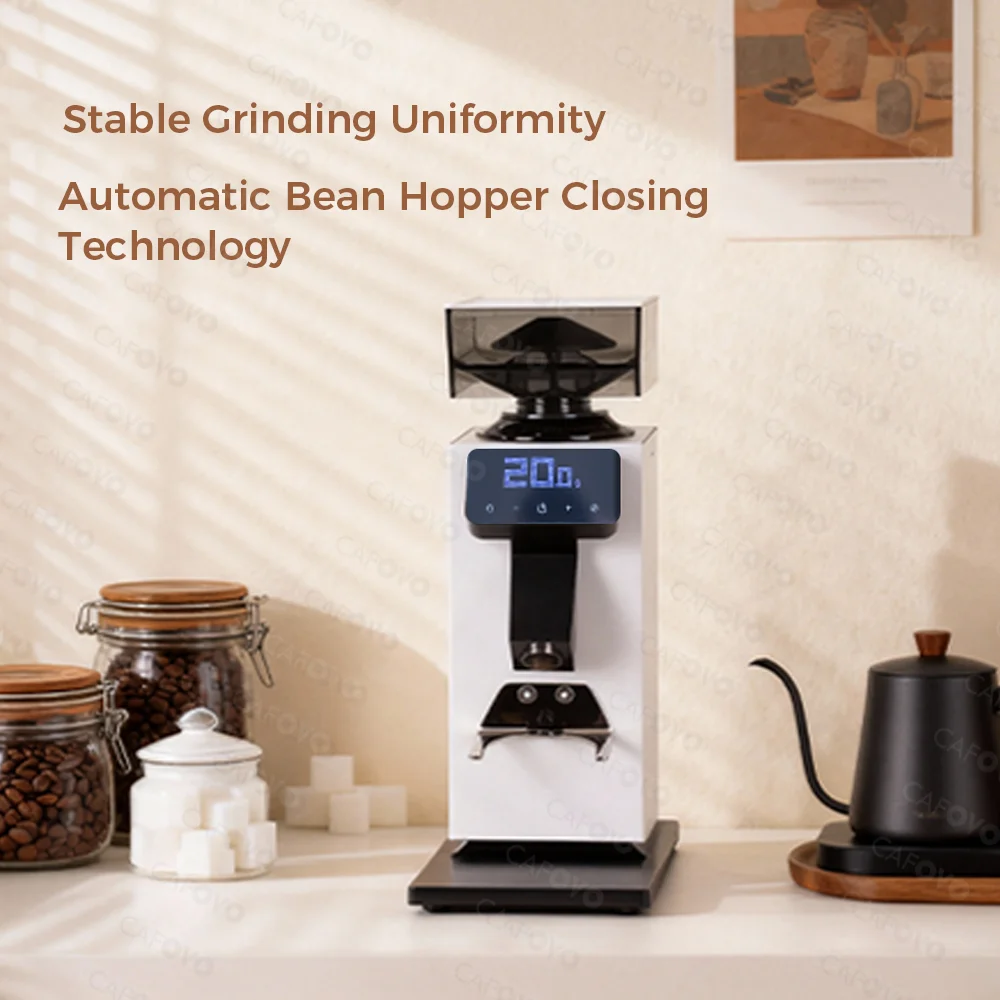 CAFOVO G964F Time-Based Dosing - Coffee Grinder Burr Flat ulasan dan harga